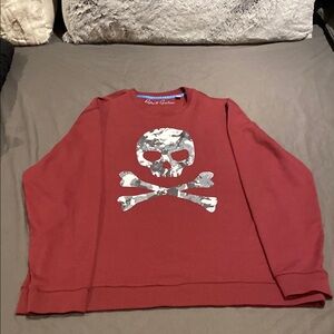 Robert Graham Red Skull Sweater authentic
